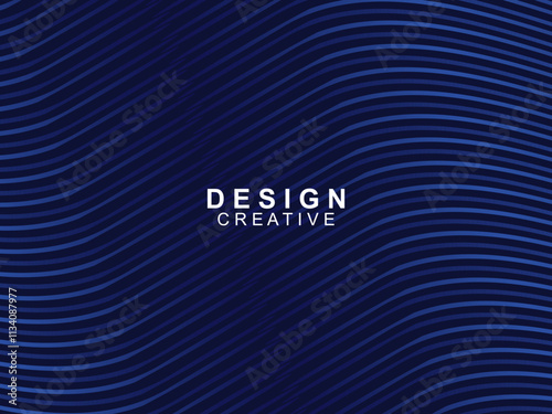 Modern elegance of abstract gradient wave background. Its dark blue waves create a charming atmosphere for websites, social media, advertising, presentations, etc.