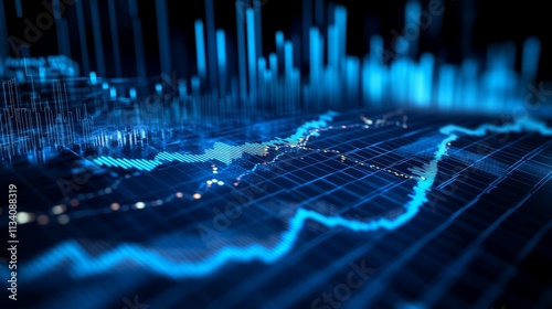 Stock market analysis financial report business finance and investment Finance analyst analyzing stock market trading graph economic growth planning business investment financial background