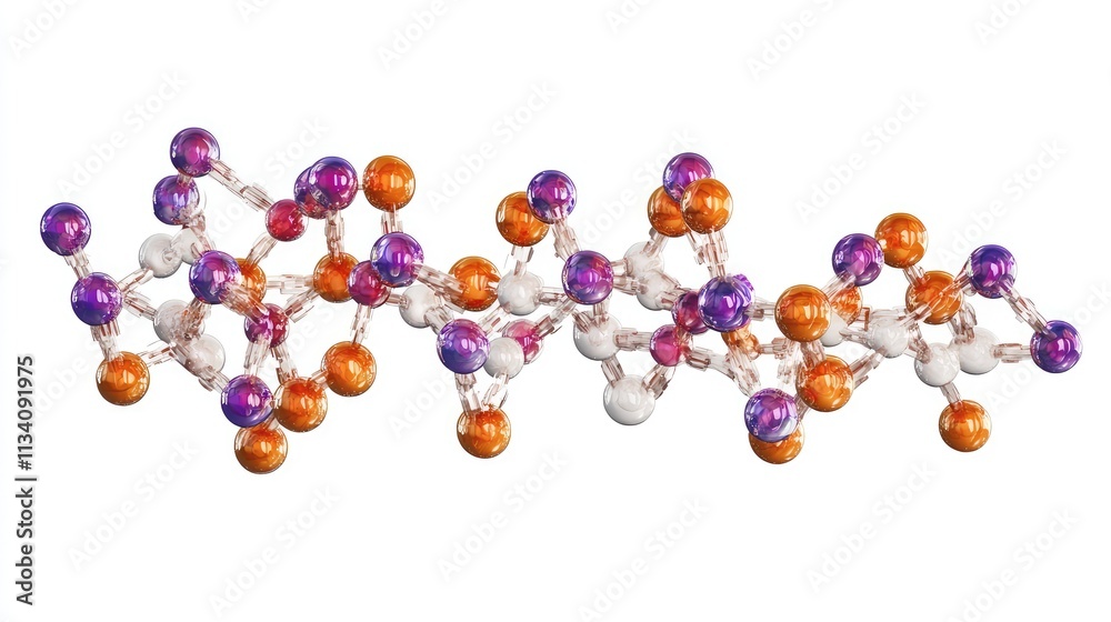 A 3D molecular structure of a vitamin molecule, showing the arrangement of carbon, hydrogen, and oxygen atoms in a functional organic compound A 3D molecular structure of a vitamin molecule, showing the arrangement of carbon, hydrogen, and oxygen atoms in a functional organic compound