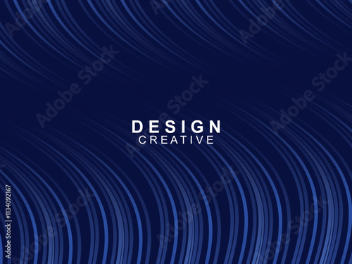 Modern elegance of abstract gradient wave background. Its dark blue waves create a charming atmosphere for websites, social media, advertising, presentations, etc.