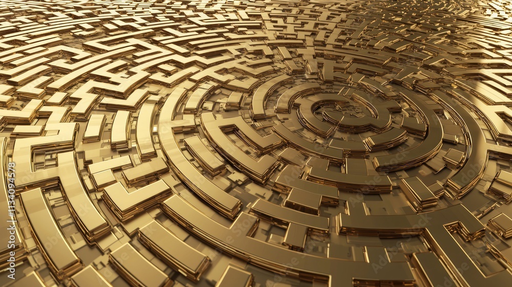 Wealth Labyrinth: Abstract Coin Maze with Glitch Effects Symbolizing Financial Success Journey Wealth Labyrinth: Abstract Coin Maze with Glitch Effects Symbolizing Financial Success Journey