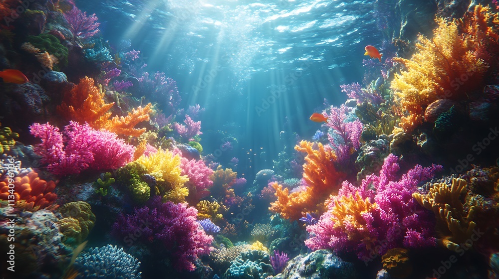 Vibrant coral reef exploration underwater paradise nature scene Vibrant coral reef exploration underwater paradise nature scene