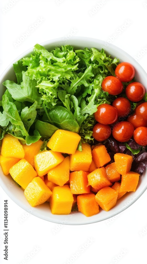Vibrant Tropical Fruit and Greens Salad in a Bowl A Delightful and Healthy Meal Prep Idea Perfect for Summer Vibrant Tropical Fruit and Greens Salad in a Bowl A Delightful and Healthy Meal Prep Idea Perfect for Summer