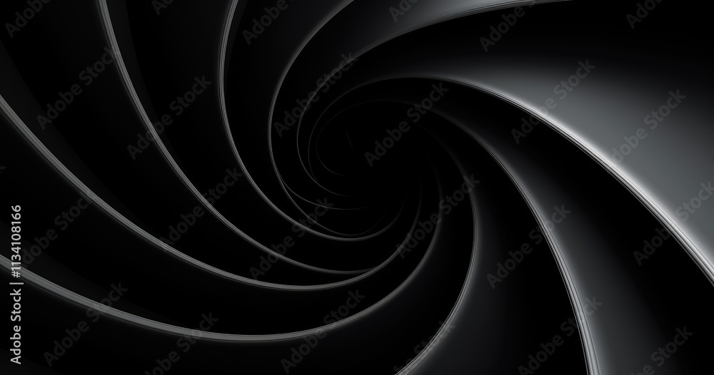 Fototapeta premium black spiral ,bright background