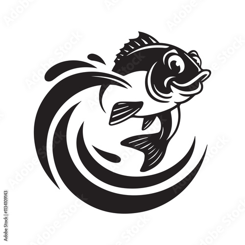 black and white fish