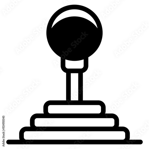 manual transmission gear shifter car icon symbol 