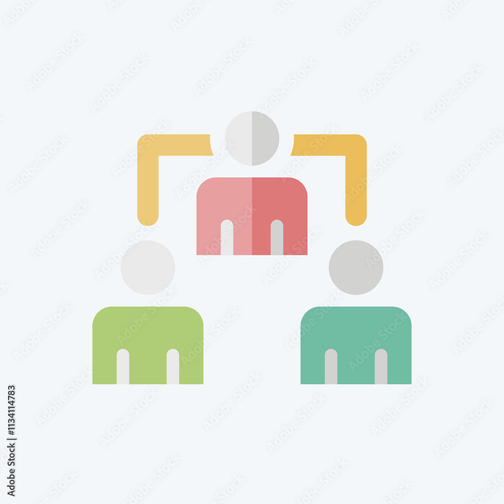 Icon Delegates. related to Electiont symbol. flat style. simple design editable Icon Delegates. related to Electiont symbol. flat style. simple design editable