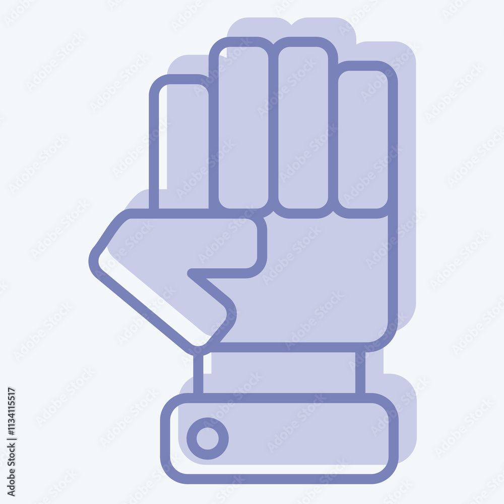 Icon Opposition. related to Electiont symbol. two tone style. simple design editable Icon Opposition. related to Electiont symbol. two tone style. simple design editable