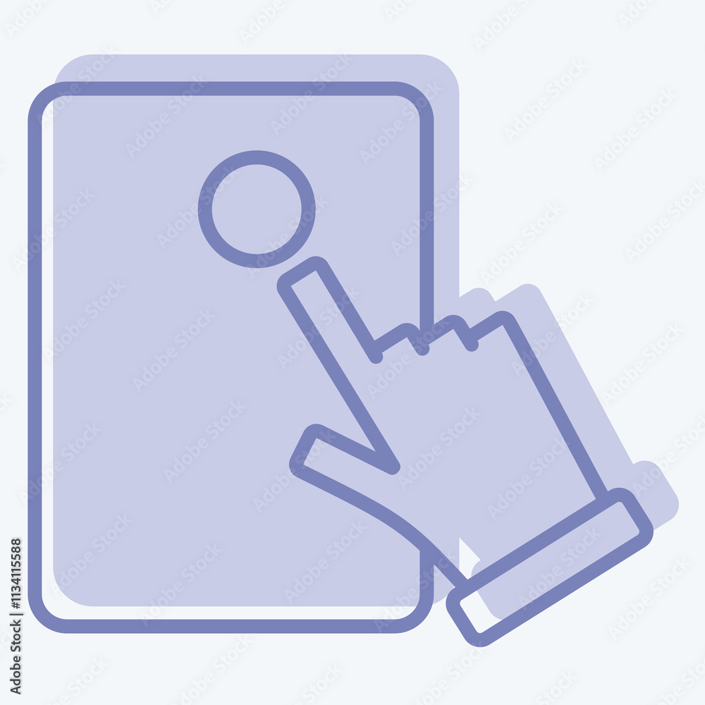 Icon Electronic Voting. related to Electiont symbol. two tone style. design editable Icon Electronic Voting. related to Electiont symbol. two tone style. design editable