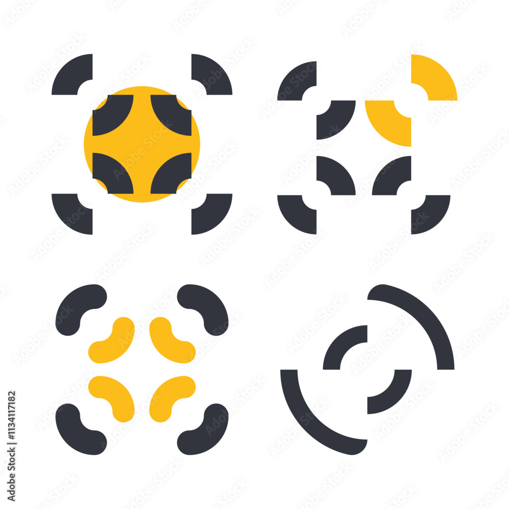 Fototapeta premium Drone Logo Template Icon