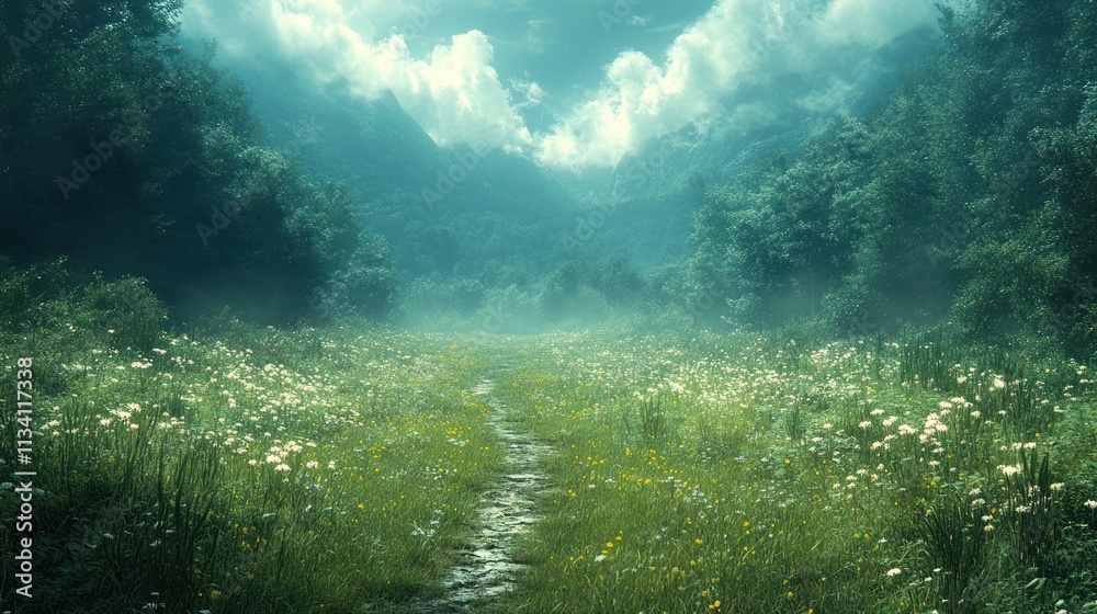 Enchanted Forest Path: A Mystical Journey Through a Dreamlike Meadow Enchanted Forest Path: A Mystical Journey Through a Dreamlike Meadow