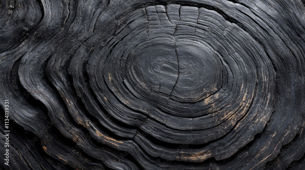 Black and Gold Wood Grain with Circular Pattern Black and Gold Wood Grain with Circular Pattern