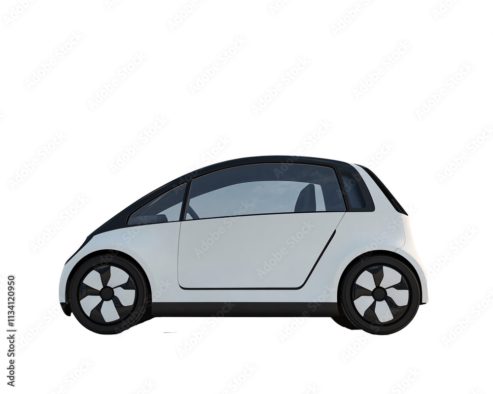 a small white car with black wheels a small white car with black wheels