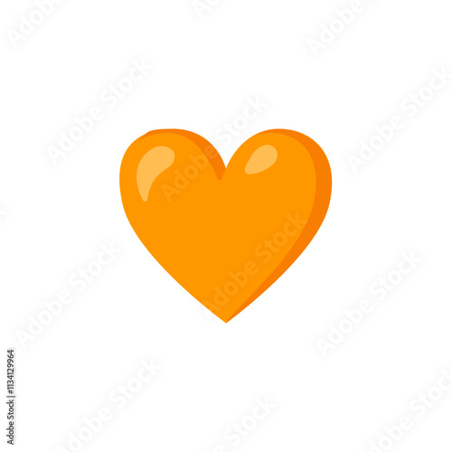 Orange Heart Emoji
