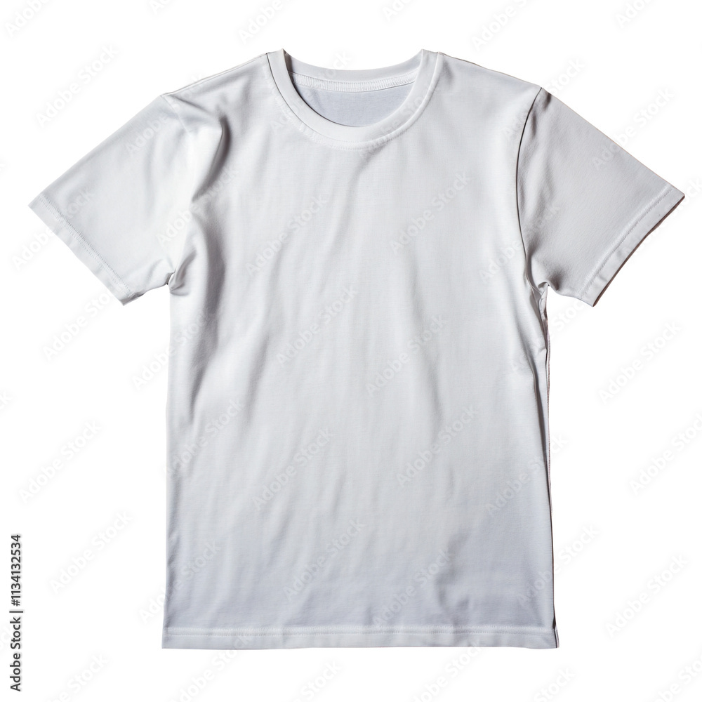 White Plain Clothes on Transparent Background White Plain Clothes on Transparent Background