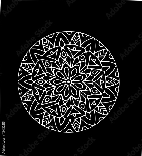 abstract circle ornament