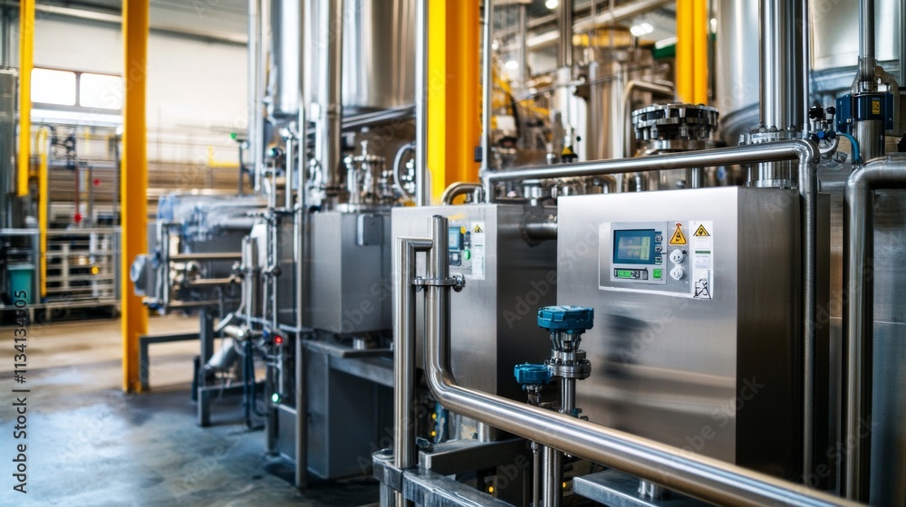 Industrial Production Facility with Modern Machinery Industrial Production Facility with Modern Machinery