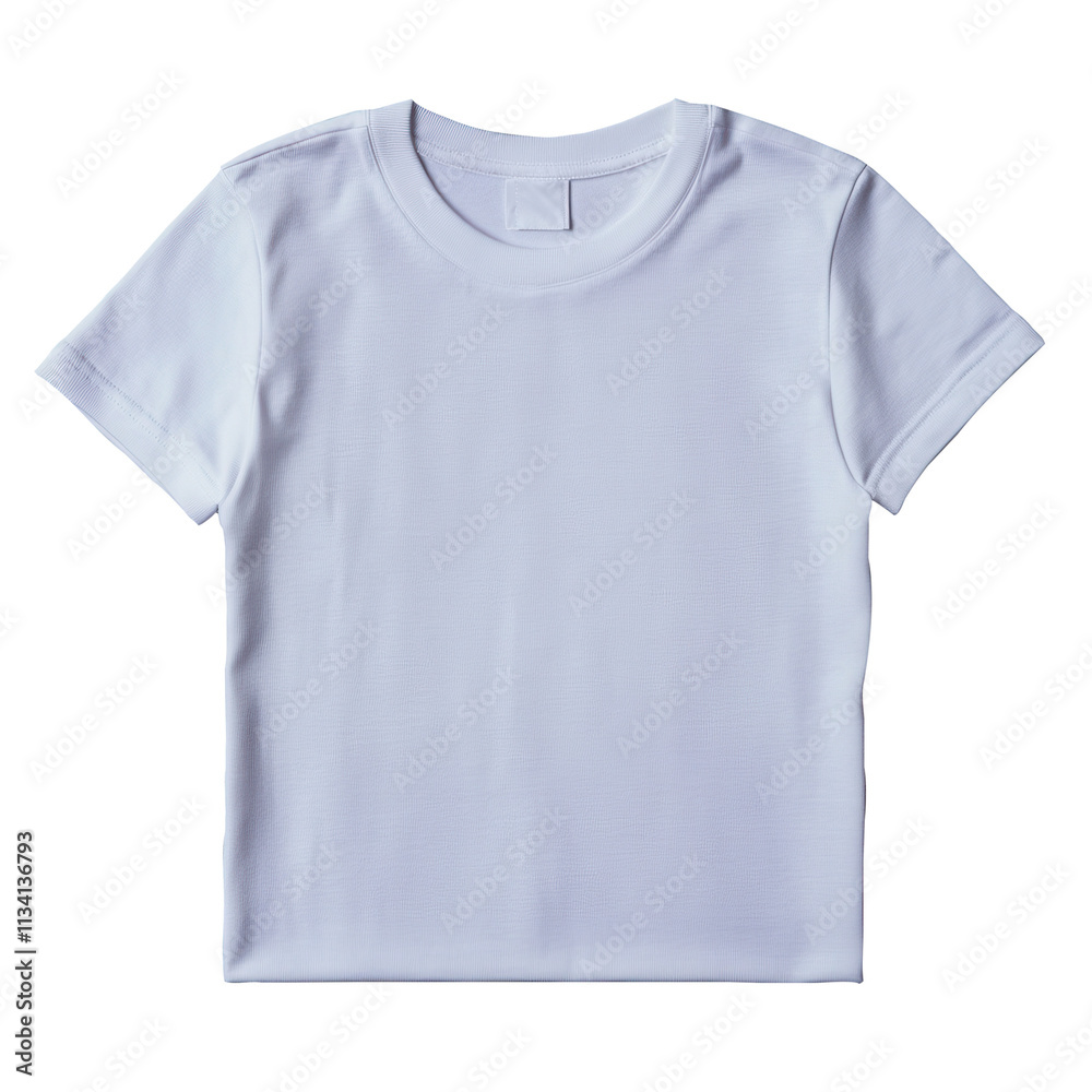 White Plain T-Shirt Isolated on Transparent Background White Plain T-Shirt Isolated on Transparent Background