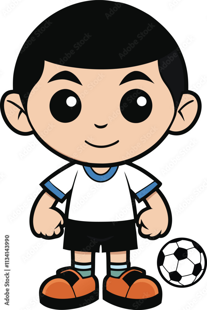 Smiling Soccer Boy Smiling Soccer Boy
