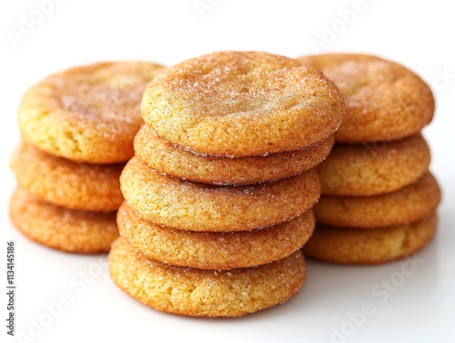 Delicious Snickerdoodle Cookies Stacked High