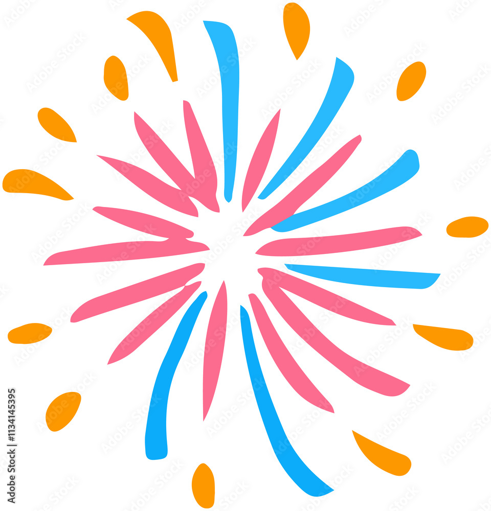 Fototapeta premium Fireworks Display icon 