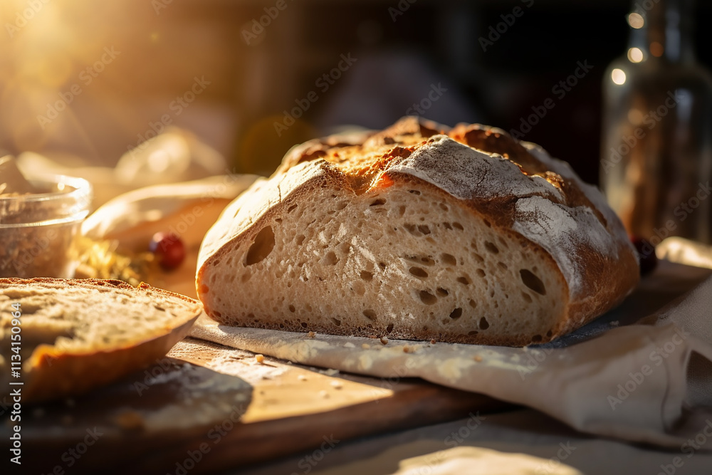 Close-up of Homemade Donuts, Baking at Home freshly baked homemade soft pretzel salt rustic table perfect octoberfest food snack bread isolated brown white salty salted breakfast fresh bakery pastry
