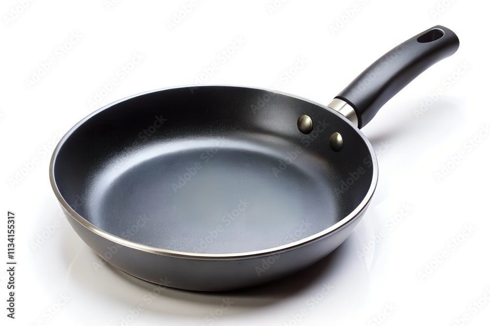 black fry pan isolated on white background black fry pan isolated on white background