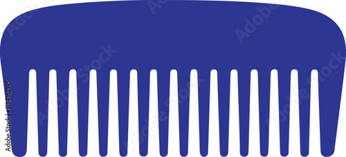 hair icon set silhouette, Hair comb icon vector