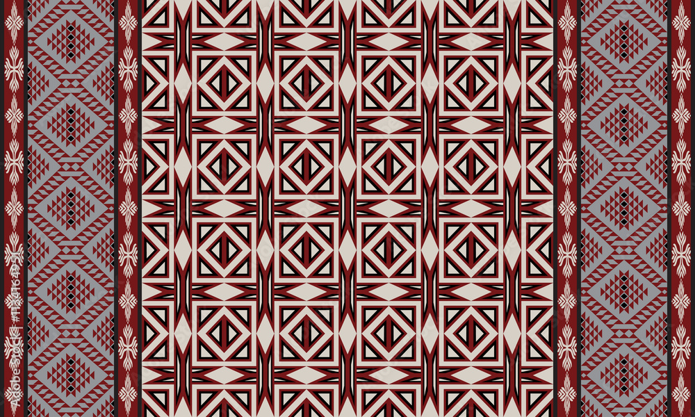 A brown Navajo design with sharp geometric lines. and has bright colors They represent the elements such as mountains, rivers, and the animals that surround them. For pants, rugs,home decoration. A brown Navajo design with sharp geometric lines. and has bright colors They represent the elements such as mountains, rivers, and the animals that surround them. For pants, rugs,home decoration.