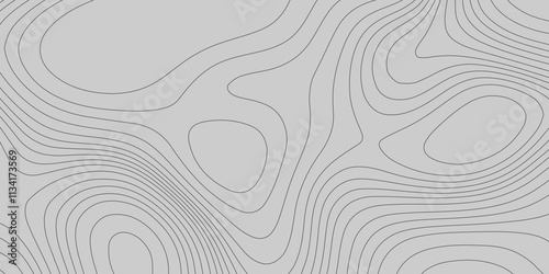 Topographic grey abstract high contour ultra map quality line background of the terrain map, contouring outline cartography texture geographic mountain abstract grid futuristic landscape background.