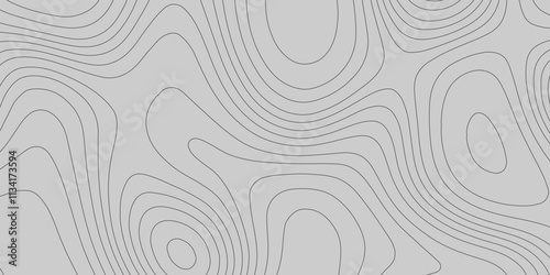 Topographic grey abstract high contour ultra map quality line background of the terrain map, contouring outline cartography texture geographic mountain abstract grid futuristic landscape background.