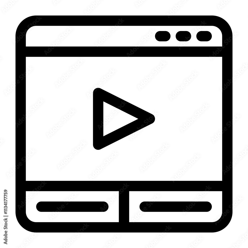 Website video icon Website video icon