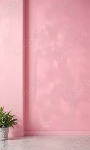 Soft pink wall with abstract summer background, abstract summer background, gently faded, muted colors