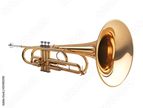 a close up of a trumpet photo