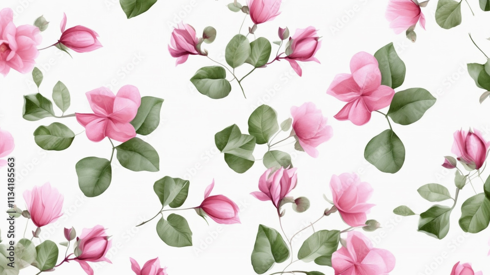 luxurious Wallpaper pattern flower backgrounds. Soft pink and white flowers scattered with green foliage on white. Romantic floral arrangement for gentle decor themes. Pastel flowers and leaves comp
luxurious Wallpaper pattern flower backgrounds. Soft pink and white flowers scattered with green foliage on white. Romantic floral arrangement for gentle decor themes. Pastel flowers and leaves comp