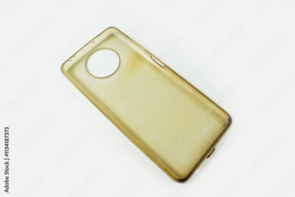Old and shabby and yellowish transparent phone case Old and shabby and yellowish transparent phone case