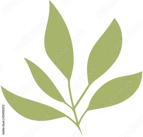 Simple leaf icon 