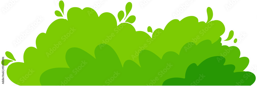 Obraz premium Nature Bushes Icon 