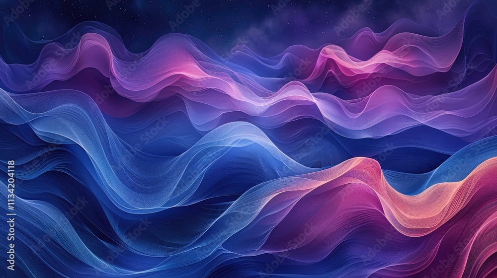 cool abstract doodles lines blue and purple
