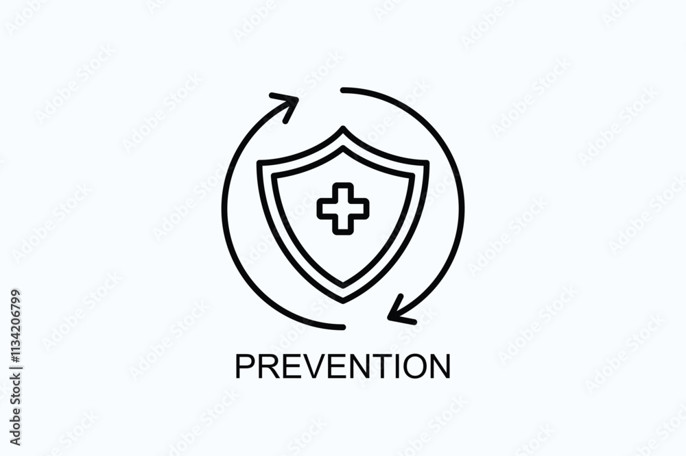 Prevention Vector, Icon Or Logo Sign Symbol Illustration Prevention Vector, Icon Or Logo Sign Symbol Illustration
