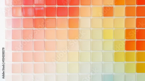 Colorful Gradient Tiles in Soft Warm Tones for Design Inspiration