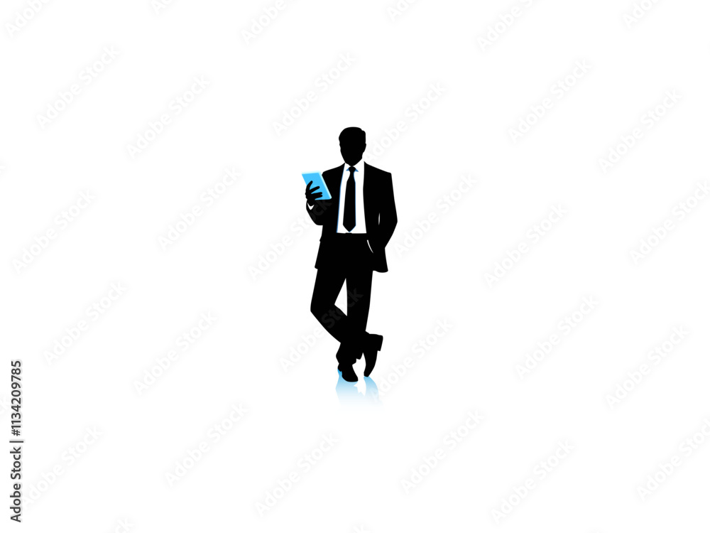 Sketch of a businessman with expression Sketch of a businessman with expression