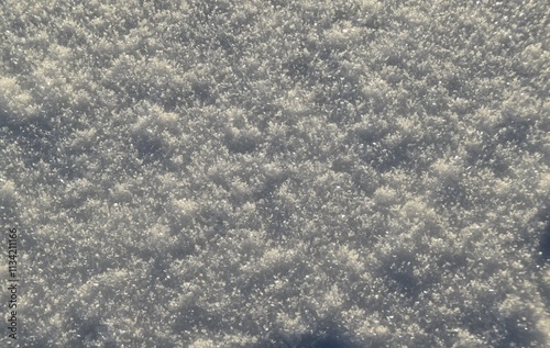 This is a snow blanket view in sunny winter day.