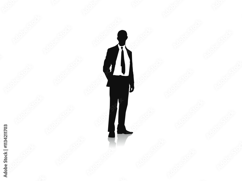 Sketch of a businessman with expression Sketch of a businessman with expression