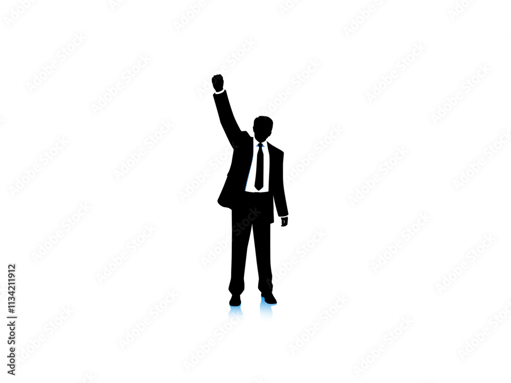 Sketch of a businessman with expression Sketch of a businessman with expression