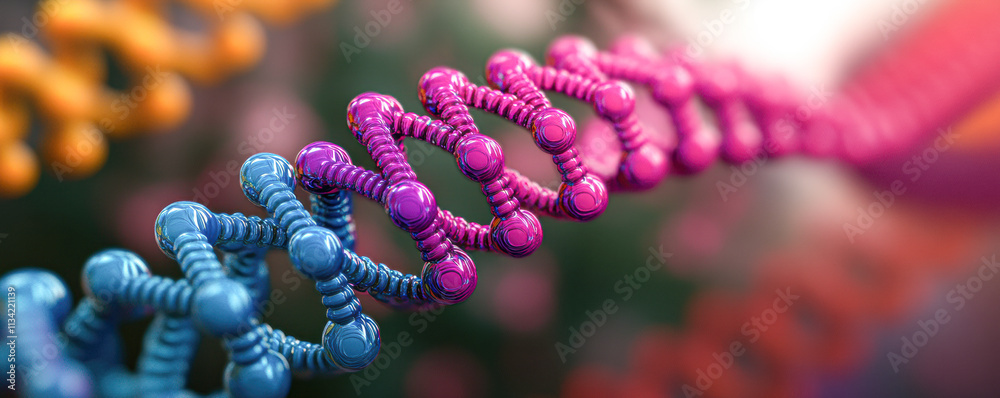 A colorful strand of beads is shown in a close up A colorful strand of beads is shown in a close up
