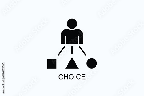 Choice Vector, Icon Or Logo Sign Symbol Illustration 