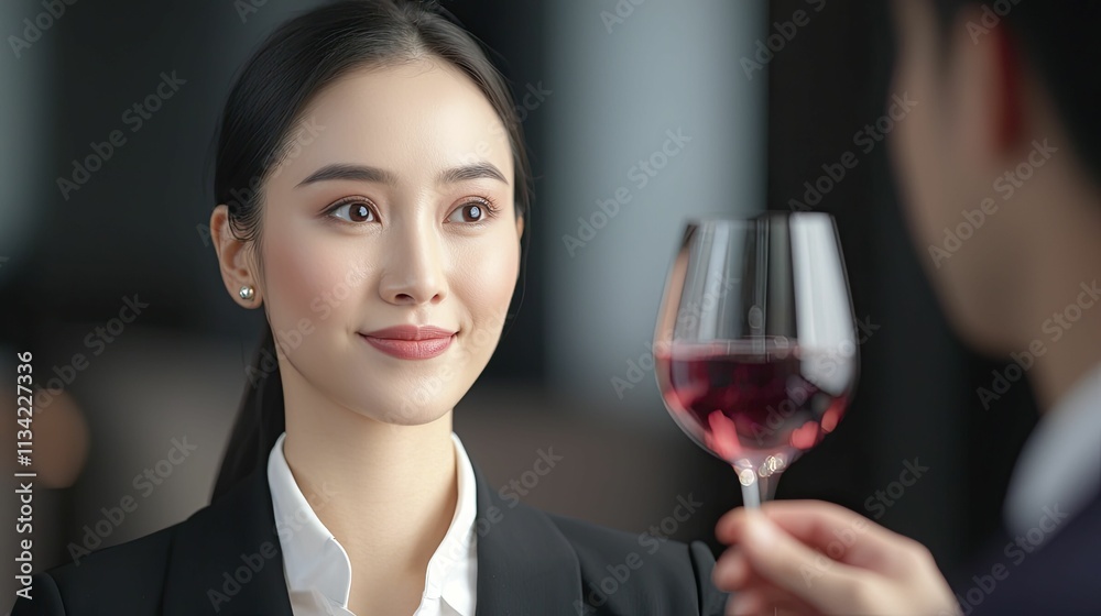 Business professionals collaborating over strategic competitor insights and performance metrics. Business professionals collaborating over strategic competitor insights and performance metrics.
