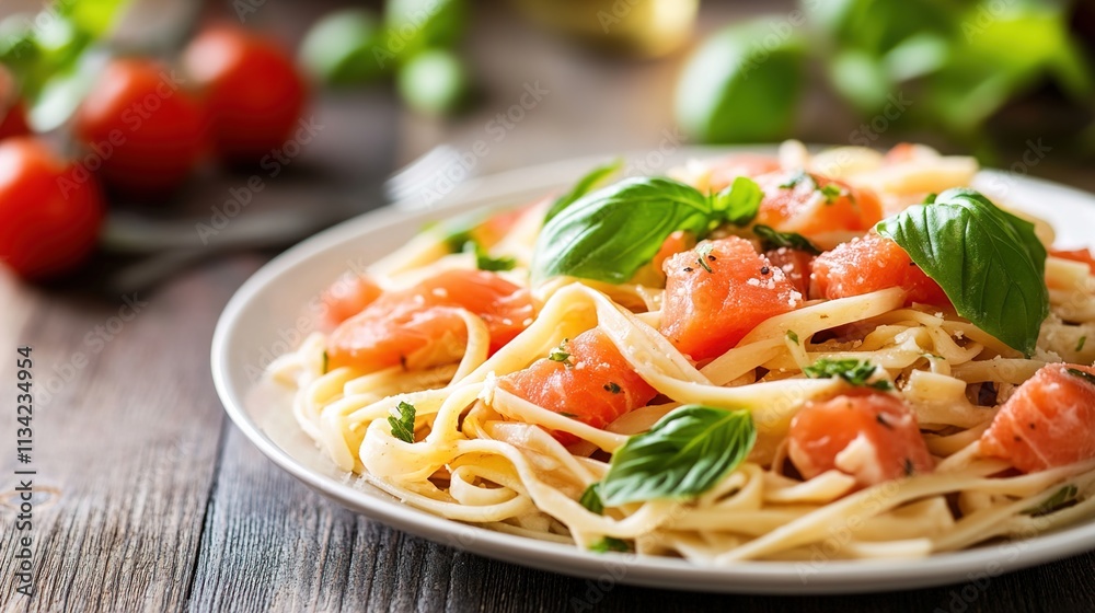 spaghetti with tomato sauce and basil spaghetti with tomato sauce and basil