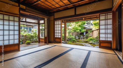 Traditional Japanese house interior